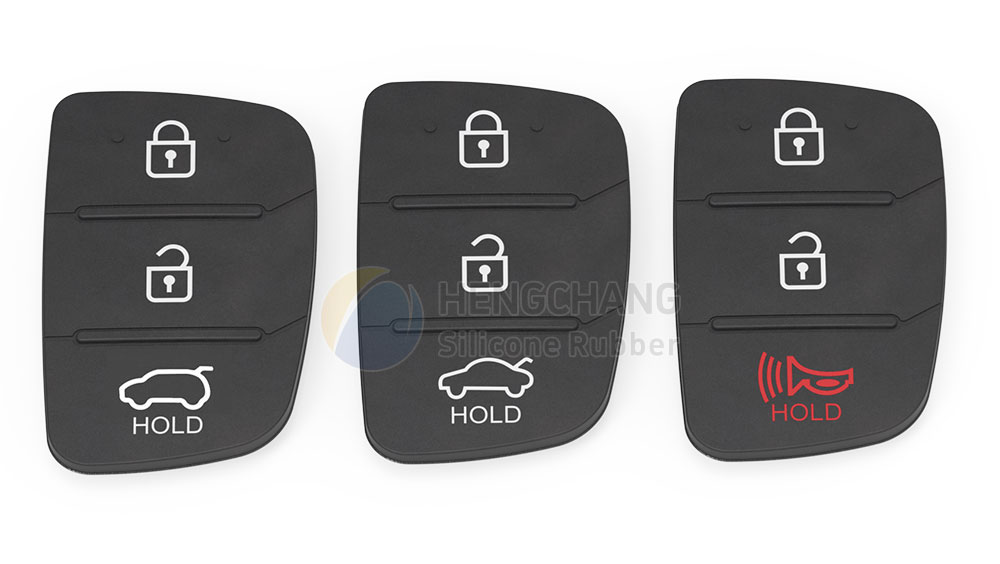 Replacement silicone pad for Hyundai 3-button car key remote for IX35 Mistra SantaFe and Elantra -6