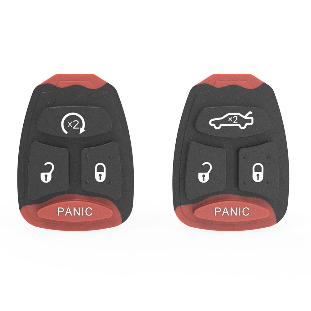 Dodge Jeep Chrysler car key 4-button soft silicone button-7