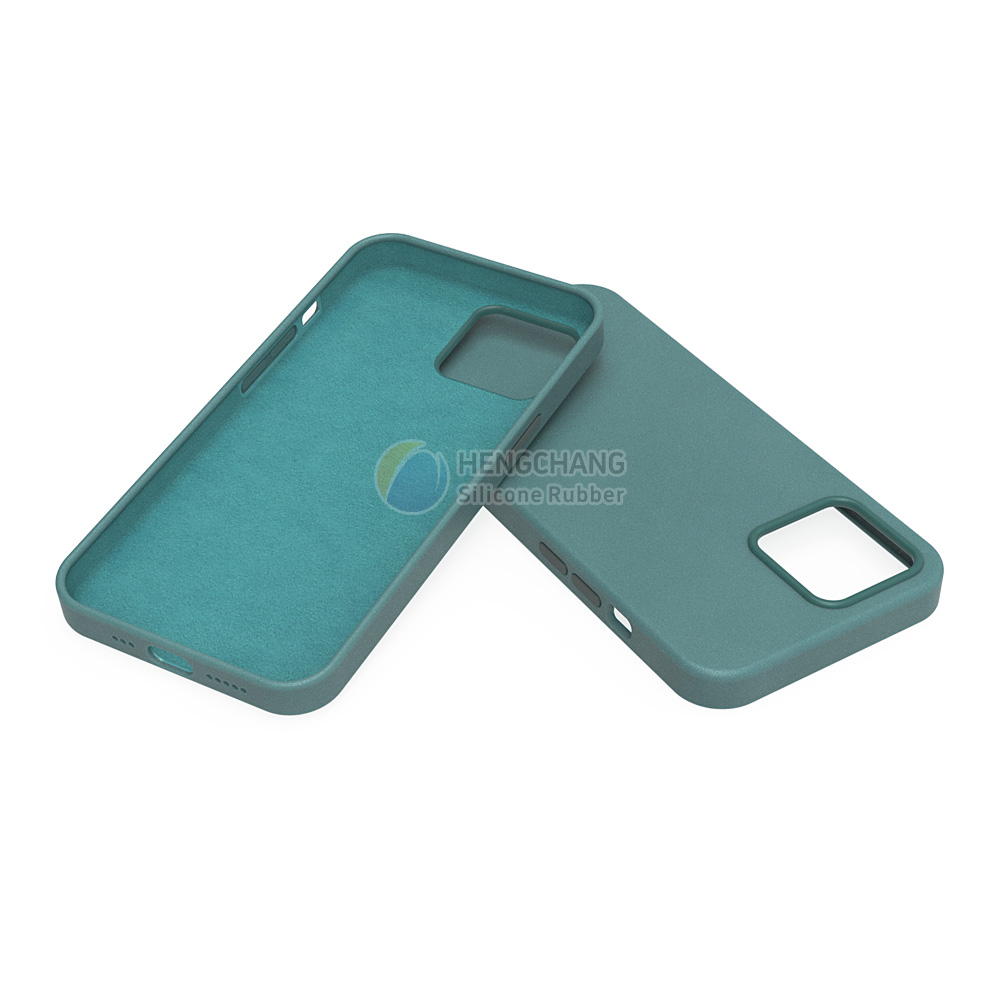 plastic-liquid silicone overmolded phone cases with flocking fabric-2