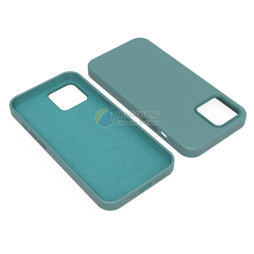 plastic-liquid silicone overmolded phone cases with flocking fabric-7