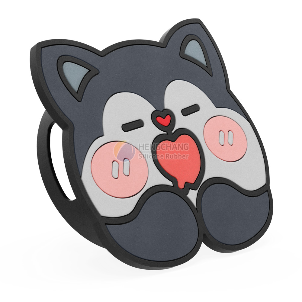 Custom soft PVC + silicone protective case with cartoon pattern-2