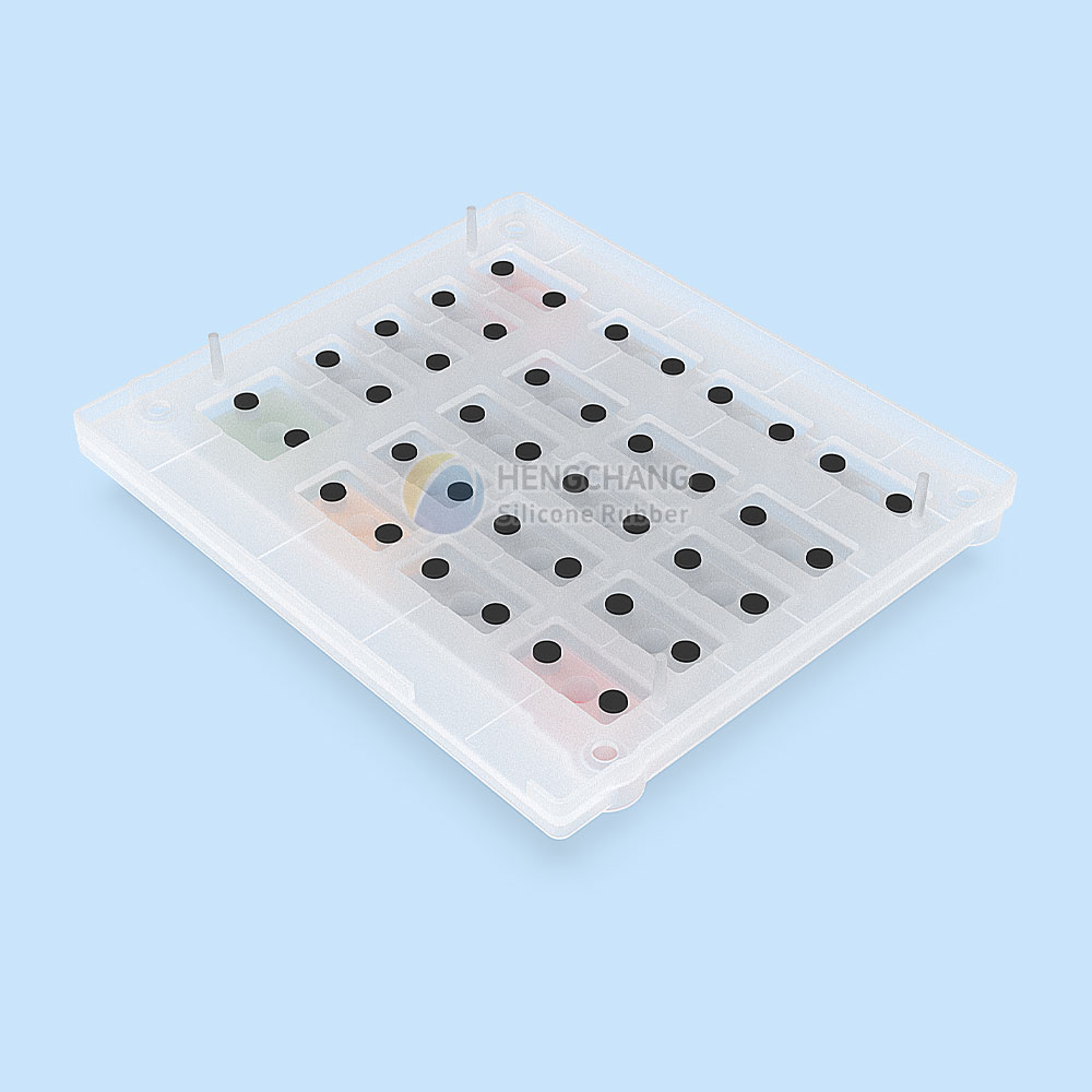 Semi-transparent light-guiding silicone keys for POS keyboard-7