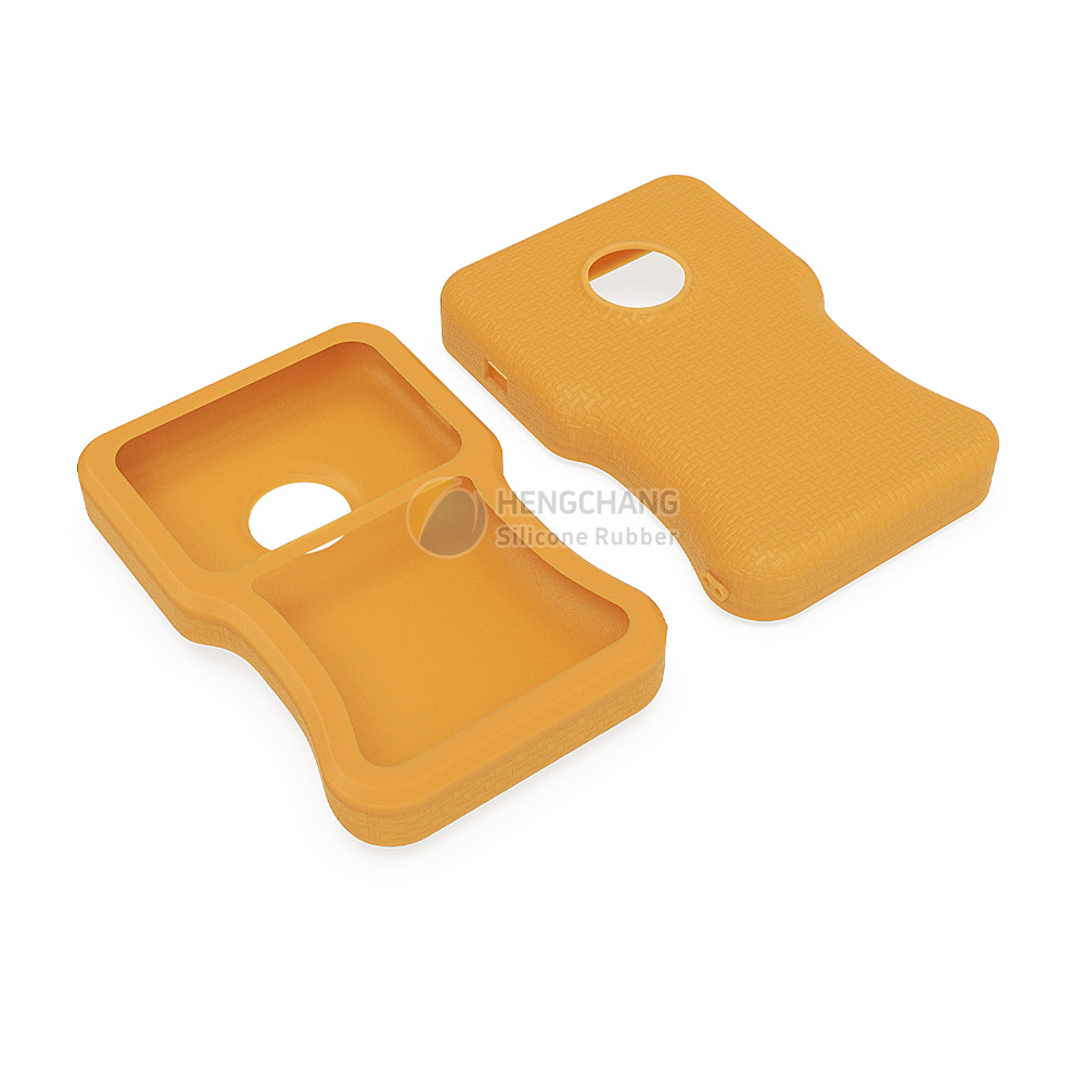 Silicone case with fabric texture, rubber protective cover-4