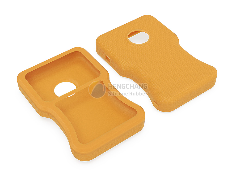 Silicone case with fabric texture, rubber protective cover-42