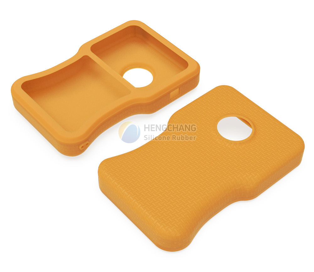 Silicone case with fabric texture, rubber protective cover-52