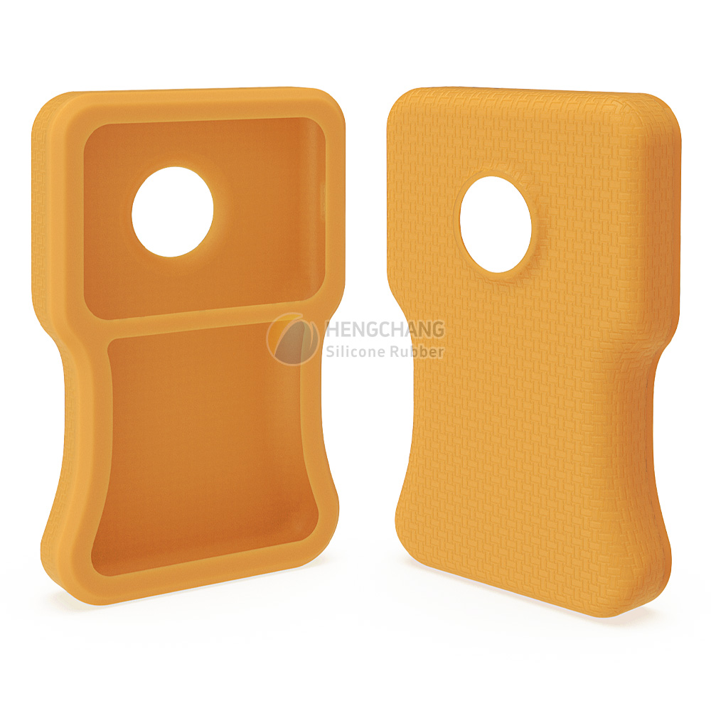 Silicone case with fabric texture, rubber protective cover-6