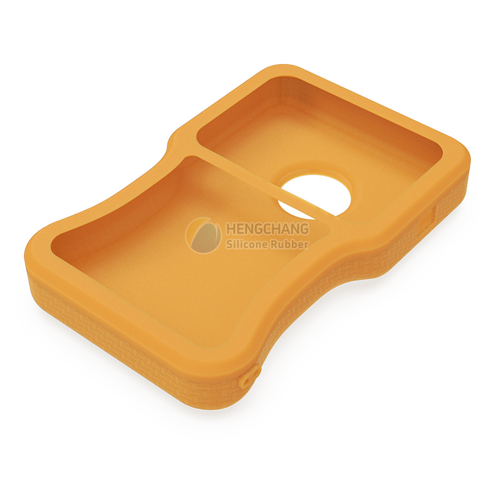 Silicone case with fabric texture, rubber protective cover