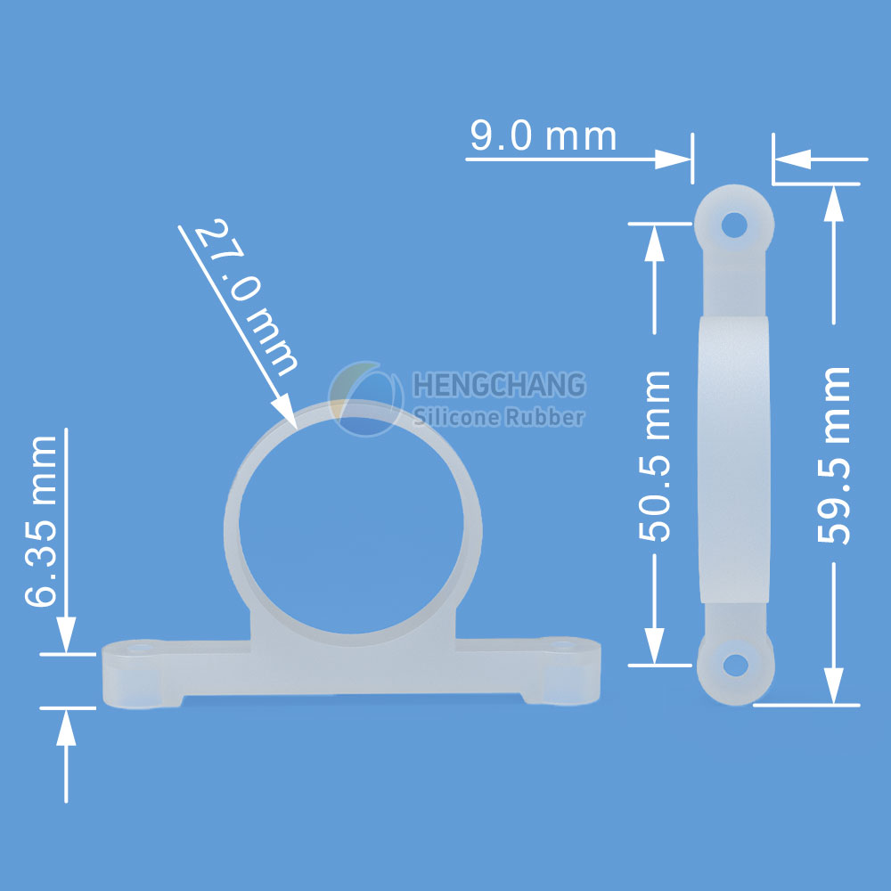 380 motor fixed shock absorption bracket Ø27mm silicone sleeve-3