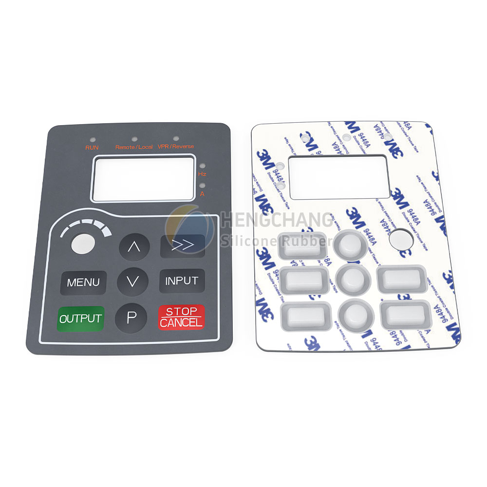 Inverter silicone panel, with adhesive backing, partially light-transmitting-1