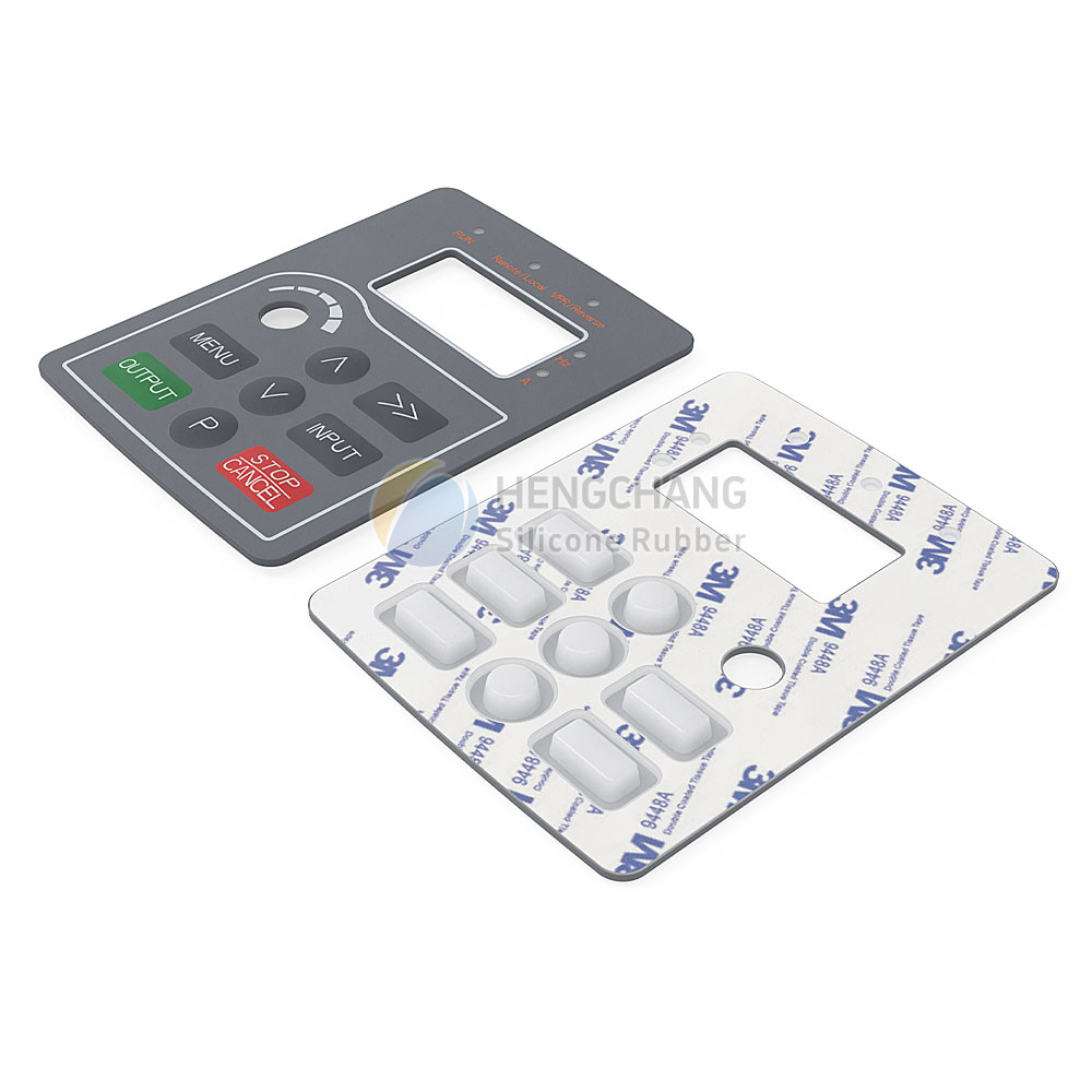 Inverter silicone panel, with adhesive backing, partially light-transmitting-2