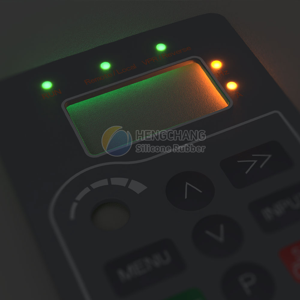 Inverter silicone panel, with adhesive backing, partially light-transmitting-6