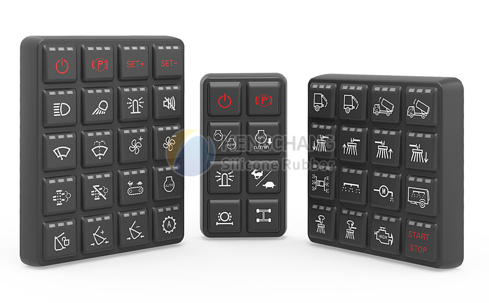 8-key CAN bus 2*4 soft-touch silicone faceplate-3