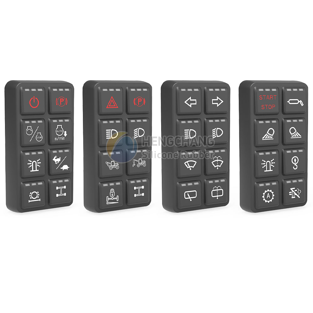 8-key CAN bus 2*4 soft-touch silicone faceplate-4