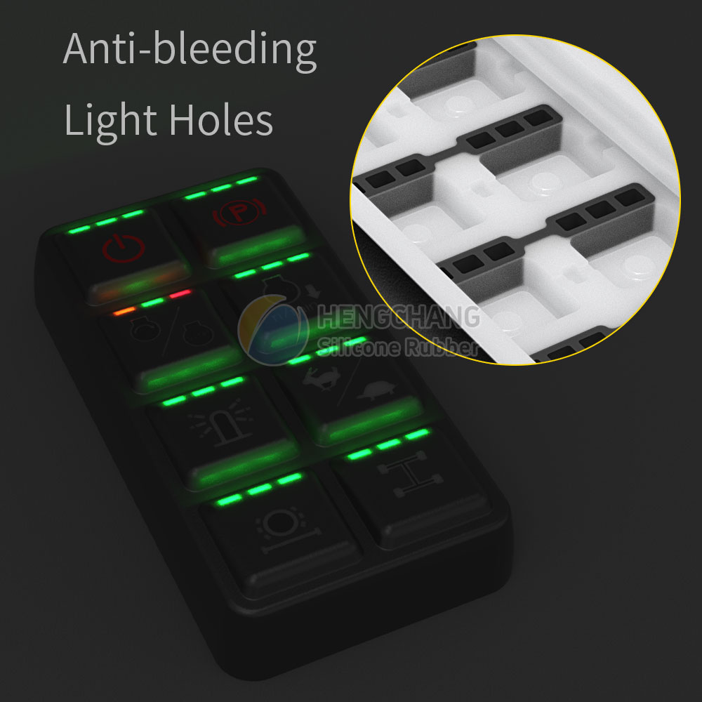 8-key CAN bus 2*4 soft-touch silicone faceplate